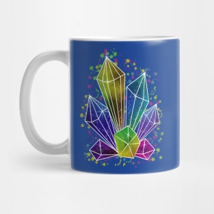 Galaxy Crystals Art Mug